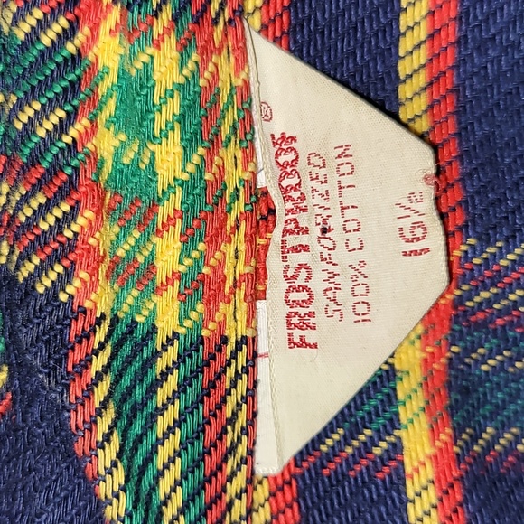 Made in USA. FROSTPROOF. 💯 Cotton. Flannel button-up. Bright colors. 16.5 - Picture 2 of 16